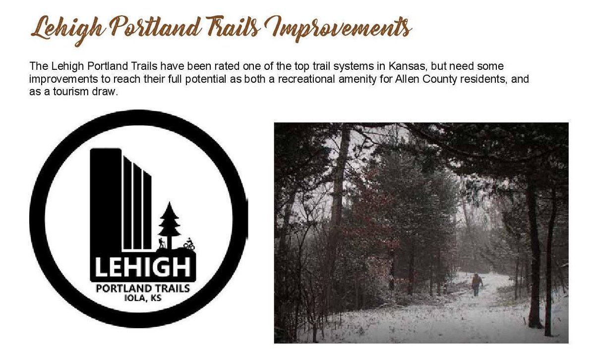 ABC Trails Plan Calls For Lehigh Portland Trails Improvements #abctrails <a href="/BikeAllen/">Bike Allen County</a> <a href="/ThriveAllen/">Thrive Allen County</a> lehightrails.com/news/abc-trail…