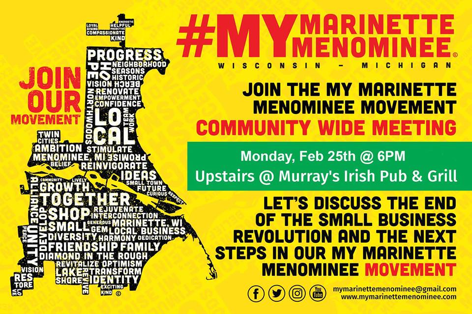 mymmcommunity's tweet photo. If you were unable to make the meeting this week, you have another chance to attend.  #mymarinettemenominee #joinourmovement https://t.co/ejQyu6CNdU