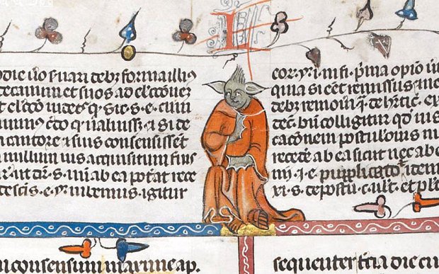 Yoda was a common figure in medieval imagery.