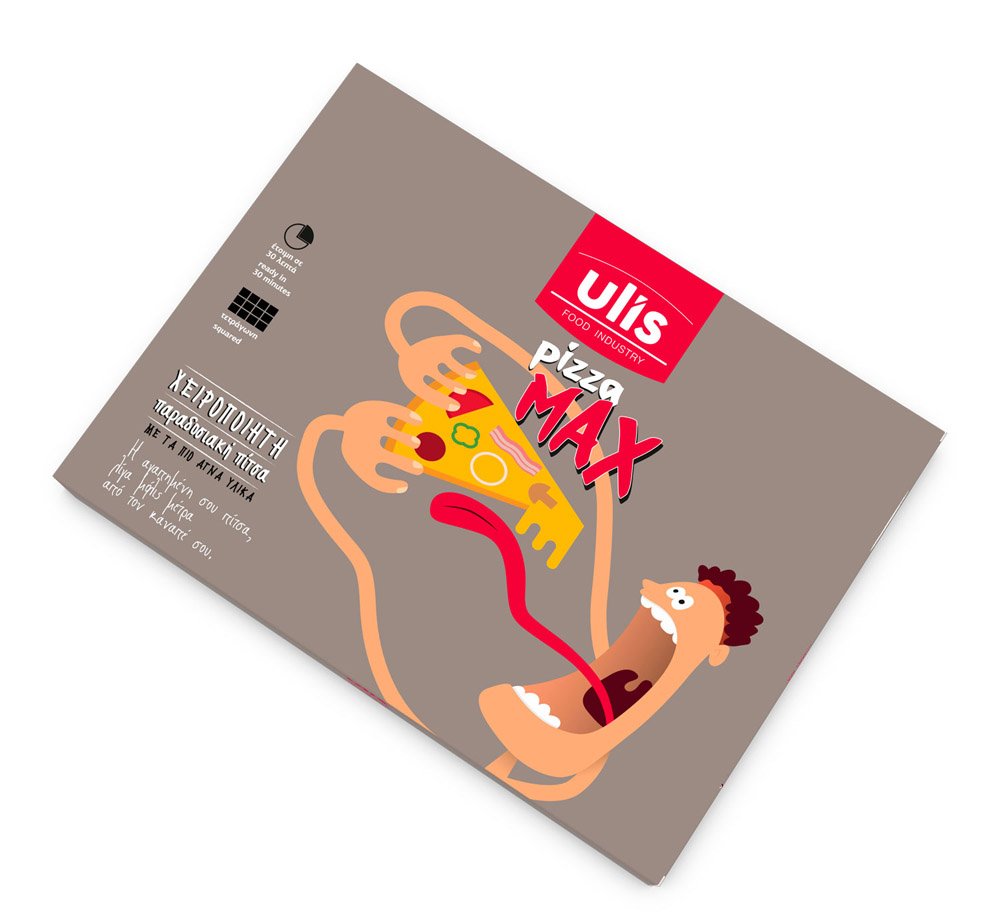 VZhupanova's tweet image. Humorous #packaging design of  Ulis frozen #pizza will ensure it stands out bit.ly/2BLQR7O #funpackaging