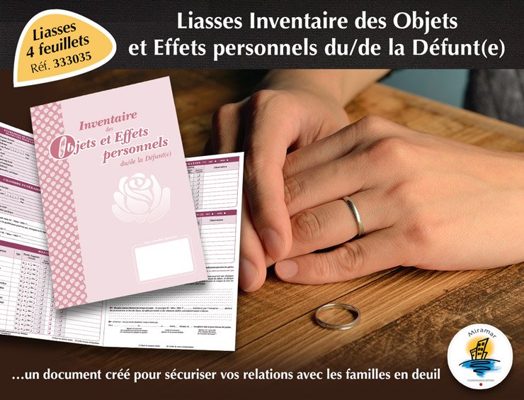 mircom's tweet image. Procurez-vous l’Inventaire des Objets et Effets personnels du/de la Défunt, un document qui permet aux familles et aux opérateurs #funéraires de recenser les objets de valeur que le défunt détenait au moment de son #décès | bit.ly/2GJqIej