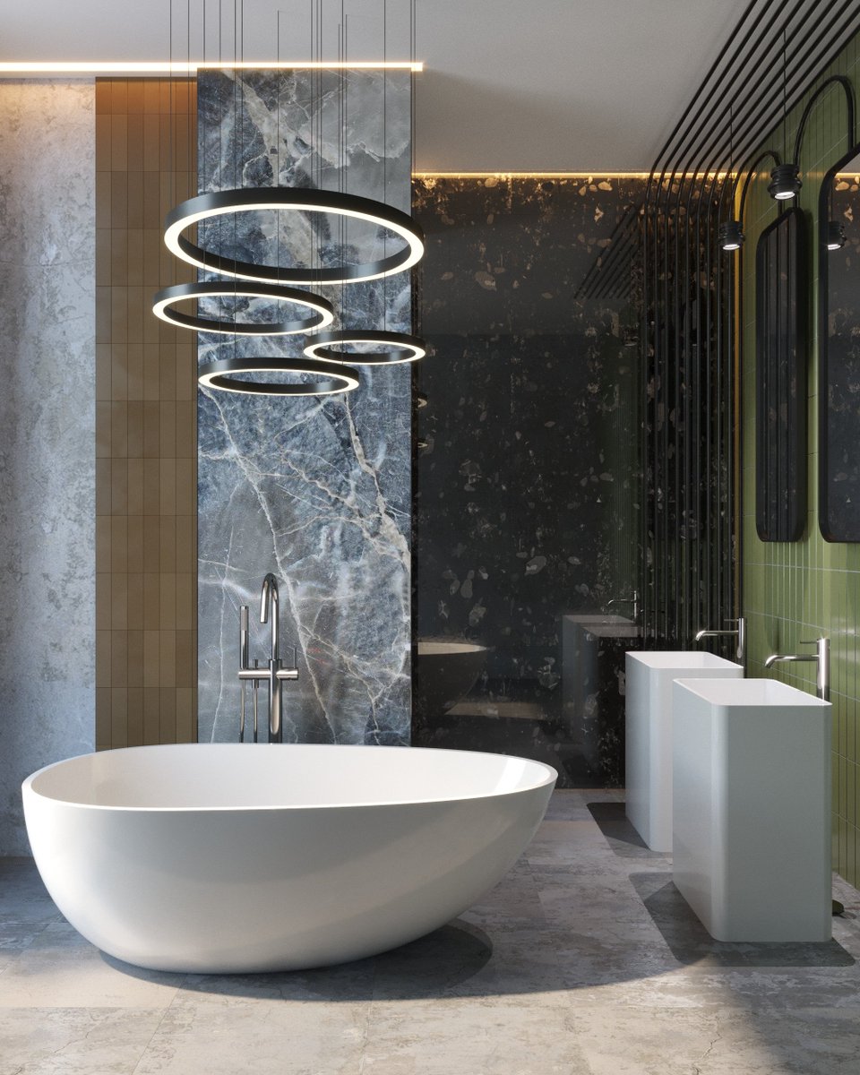 Badeloft's tweet photo. Schwarz, Nachtblau oder Grafit sorgen für einen Hauch Zauberstimmung #Badeloft
#freistehende #badewanne #bathtub #freestanding #decorinspiration #innenarchitektur https://t.co/USMfABel6h