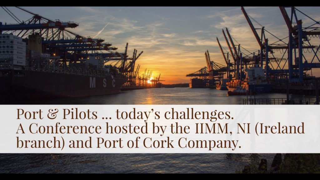 EiMasterMariner's tweet photo. 20 tickets left & 3 wks to go! Don’t be disappointed. Join IIMM, NI (Ire) & Port of Cork Co for "Ports & Pilots...today's challenges" at NMCI Mar 14/15 Tickets https://t.co/clgvFAmfTU #PilotConference #NMCI #goingfast #dontmissout #Ireland #StPatrickweekend https://t.co/2xDR0Nxloo