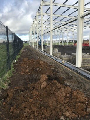 MARTINcsltd's tweet photo. ***** Project Update***** 
MARTIN’s site at Kerr's Tyre's, Antrim, is progressing well. Currently, we have completed the steelwork and drainage installation is pushing along with two attenuation tanks due soon.
Great work by all!
https://t.co/mGbXzcrhry
#buildingMARTIN https://t.co/3gZ3XaSZAk