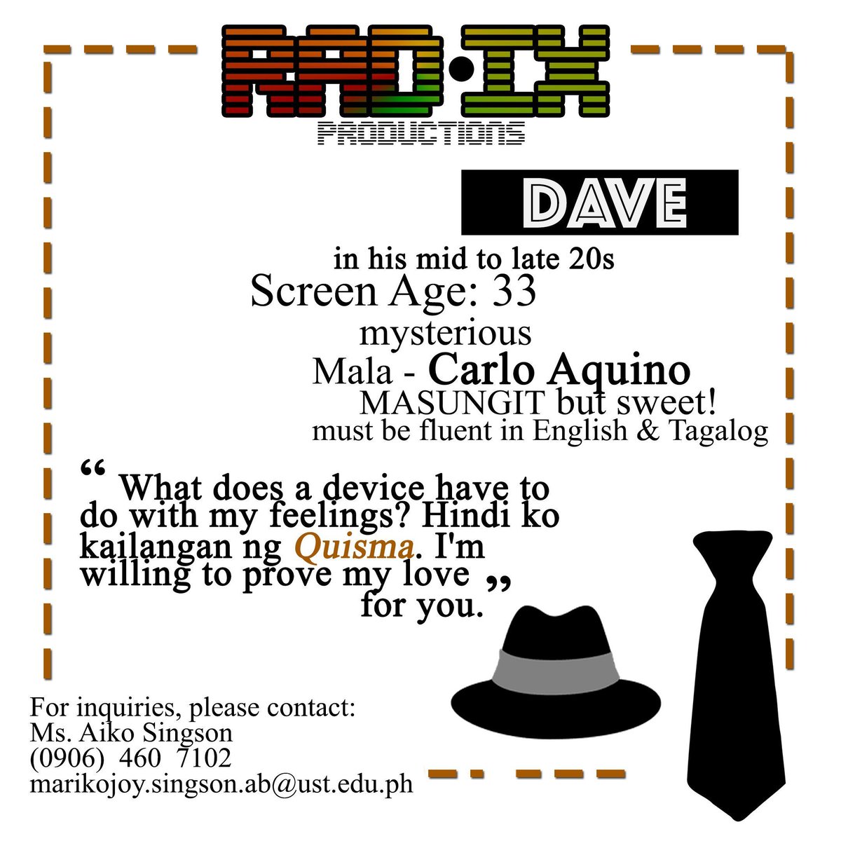 ana_dul_cet's tweet photo. #CastingCall @RADIXProd

We're looking for male and female actors to be part of our student short film. Tf, food, and transpo will be provided. 😊 

#CastingCallPH #AuditionPH #LANYINMNL2019DAY2 #ALDUBxADNHuwagSusuko #LakersWin https://t.co/HWBmIheDSN