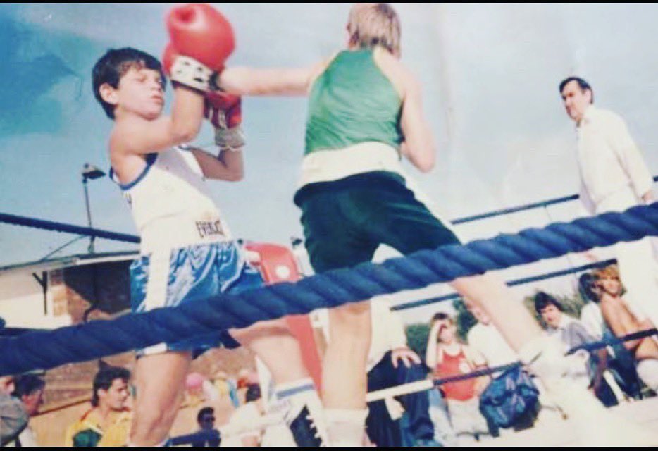 My first fight 10 years old! Shit time flys! #thegoodolddays π₯π₯