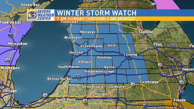 Jeff Porter On Twitter Winter Storm Watches Start 7 Am Sunday 60 Mph Gusts Power Outages 1 To 3 Of Snow Whiteouts Blowing Drifiting Snow Wwmt Wmiwx Westmichigan Wwmtnews Https T Co Brjfdkudwy
