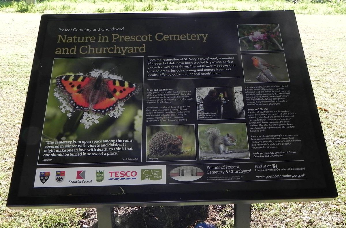 FriendsofFOPCC's tweet image. Preserving our heritage &amp;amp; protecting our wildlife, flora &amp;amp; fauna, in our ancient churchyard in Prescot, for the benefit of our community, thanks to #bagsofhelp funding tesco.com/bagsofhelp @Tesco_North @groundworkUK