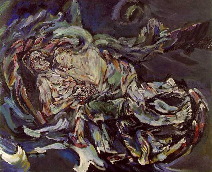 "The Bride of the Wind" is a painting by Austrian artist Oskar Kokoschka, who died on this day in 1980. The allegorical painting depicts his lover Alma Mahler in a peaceful sleep beside Kokoschka, who is awake and stares into space.
#OTD #arthistory #20thcentury #Austria