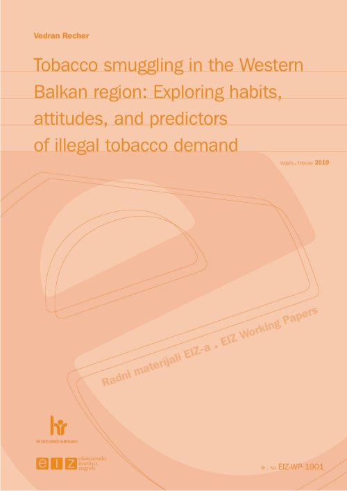 Tko kupuje ilegalni duhan na tržištu zapadnog Balkana? Vedran Recher proučava ozloglašenu balkansku rutu u novom broju Radnih materijala EIZ-a. ->bit.ly/2E1iiek

#radnimaterijali #workingpapers #eiz #tobbaco #smuggling