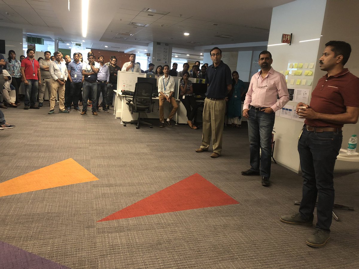 Shelesh_1's tweet photo. Great energy, greater excitement and lots of Insights - Excellence in everything @KunalRuvala @thesachinpb @TejasPandit_  @BethPhalen @raghumanchen #DPSHUDDLE https://t.co/of1KbTiuzF
