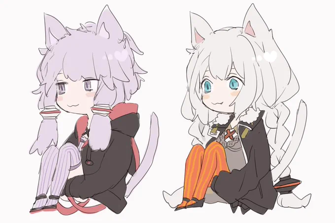 ゆかりちゃんあかりちゃん描きました
#猫の日 