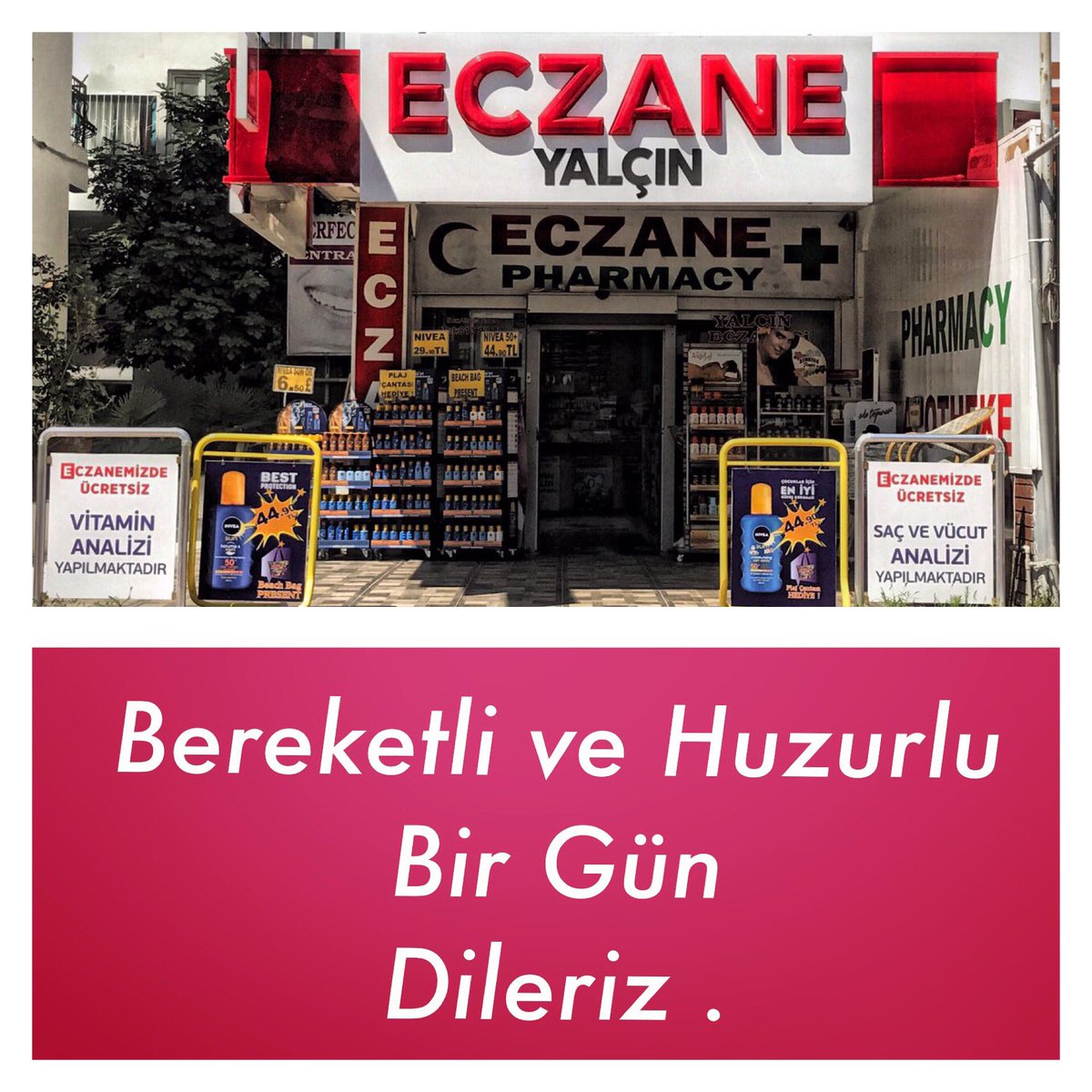 eczaneyalcin's tweet photo. #hayirlicumalar #yalcineczanesialtinkum https://t.co/BtJ2ktW5z6