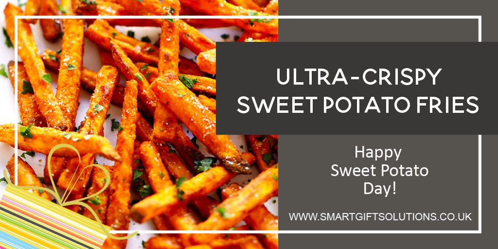 SmartGift's tweet photo. Happy Cook a Sweet Potato Day! Enjoyed by many different cultures for centuries we celebrate the contributions this amazing vegetable has made to humanity with a plate of deliciously crispy fries! Checkout the recipe 👉 https://t.co/uGDguHA9UP
#cookasweetpotatoday #sweetpotato https://t.co/O5tKQiSzsZ