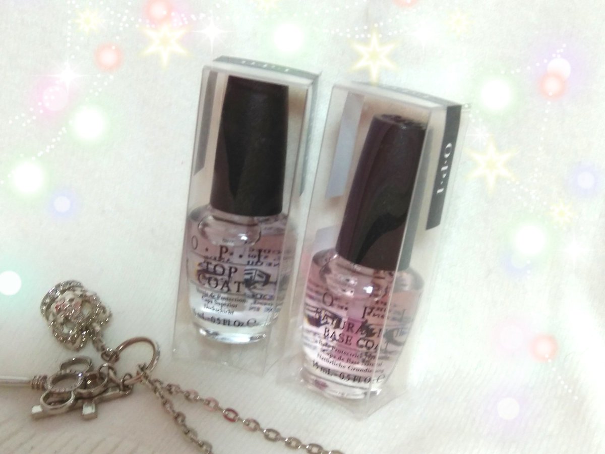 Himeno ちょっと奮発して購入したopiのトップとベースのネイル 塗りやすいし乾くの早くてオススメ ボトルも可愛い Opi オーピーアイ ネイル トップコート ベースコート 女子力アップ 女子力向上委員会 かわいくなりたい 美意識高め Opi