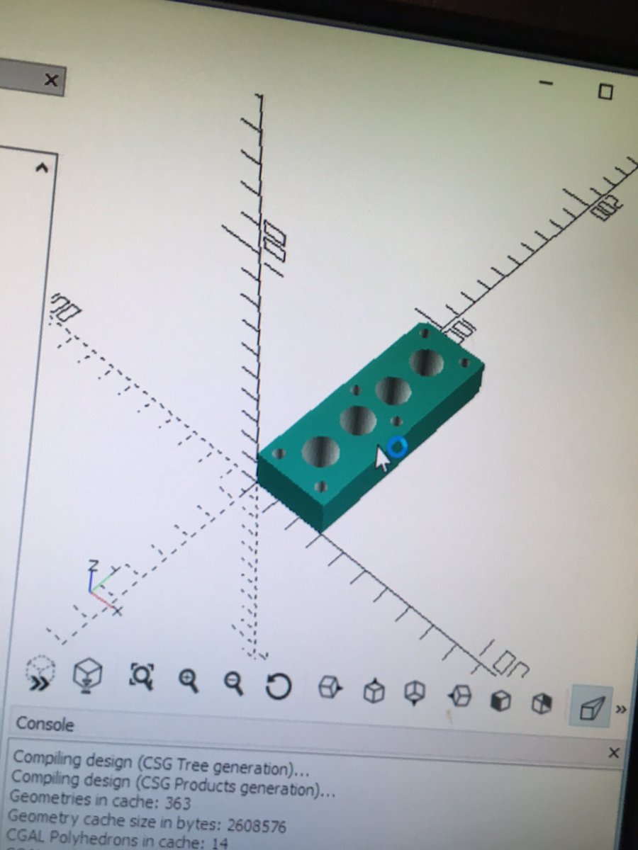 NZbioinno's tweet photo. Engaging with #startups is rewarding &amp; easy - day after #pitch perfect at @REBBLS event Jeppe Mouritsen gets a #3DPrint for next prototype experiment #openscad #openscience https://t.co/BtMF9S5gOR