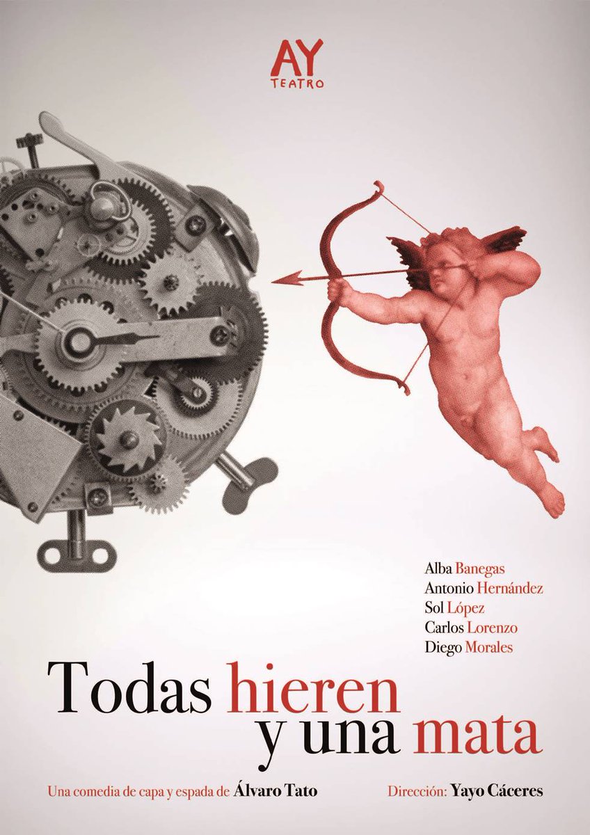 Si os apetece una (muy) buena obra de teatro en verso, aprovechad para ir a ver 'Todas hieren y una mata', una comedia de capa y espada del siglo XXI. El Siglo de Oro en la actualidad, viajes en el tiempo y metateatro. Una pasada 👌