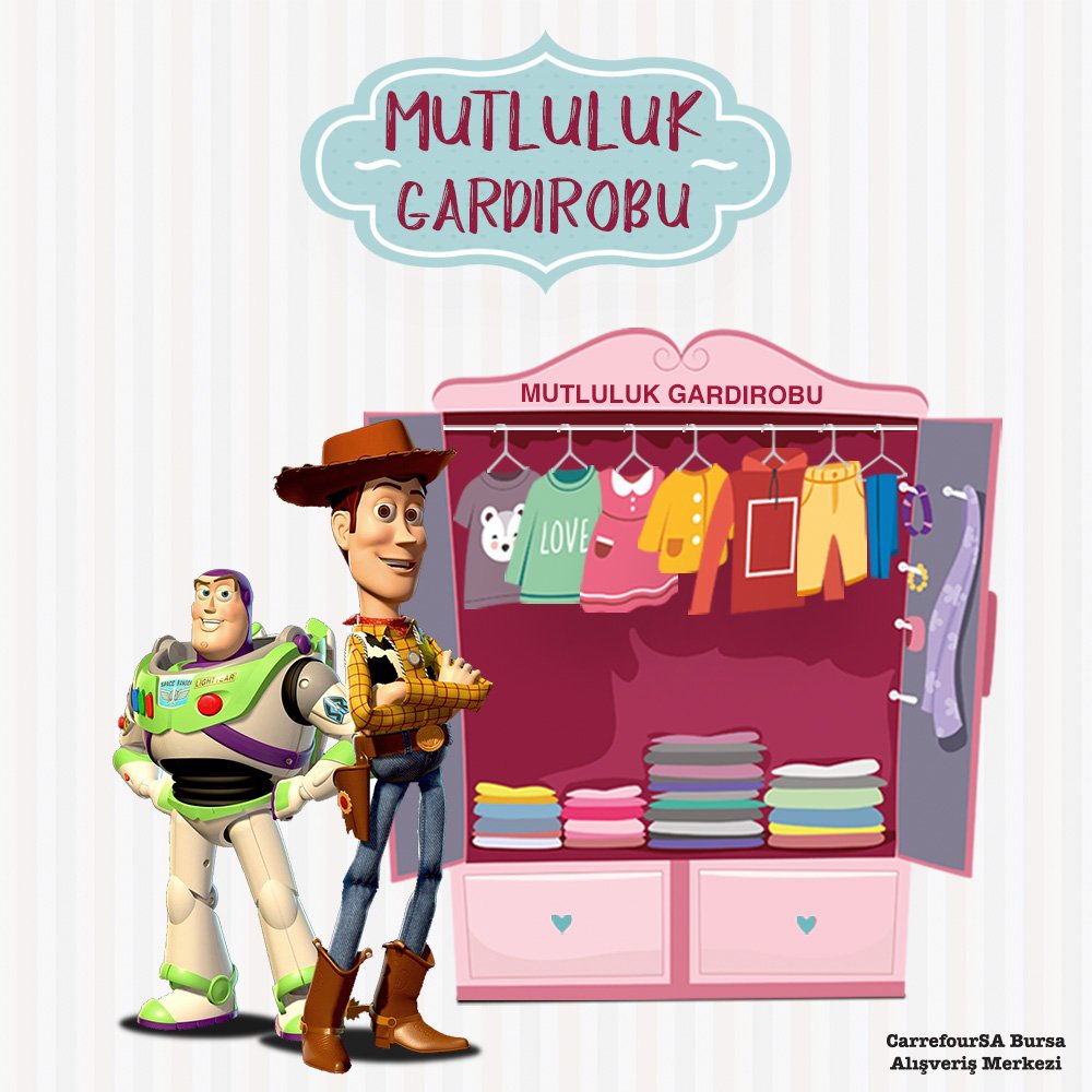 Mutluluk Gardırobu, çocukları gülümsetmeye devam ediyor. İçlerimizi ısıtacak ve herkesin bir zamanlar çocuk olduğunu hatırlatacak “Toy Story” serisini sizlere öneriyoruz.🦕🐛🐒
<a href="/Koruncuk/">Koruncuk</a>
#KoruncukVakfı #proje #ToyStory #film #oyuncakhikayesi #mutluluk #gelecek #umut #çocuk