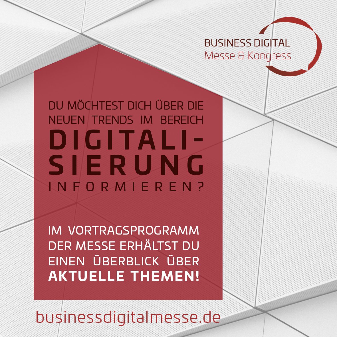 👏Trendsetter kommen am 1️⃣6️⃣. Mai zur Business Digital〽️

Für mehr Messe-Infos: businessdigitalmesse.de/messe/

#digitalwakeup #getdigital #Digitalisierung #Leipzig #BusinessDigital