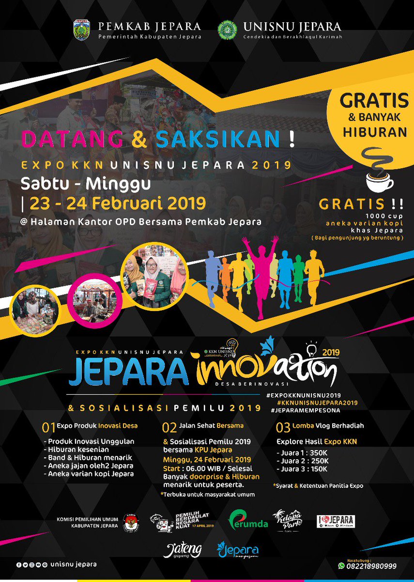 Datang dan Saksikan, Expo KKN UNISNU Jepara 2019. 23-24 Februari 2019