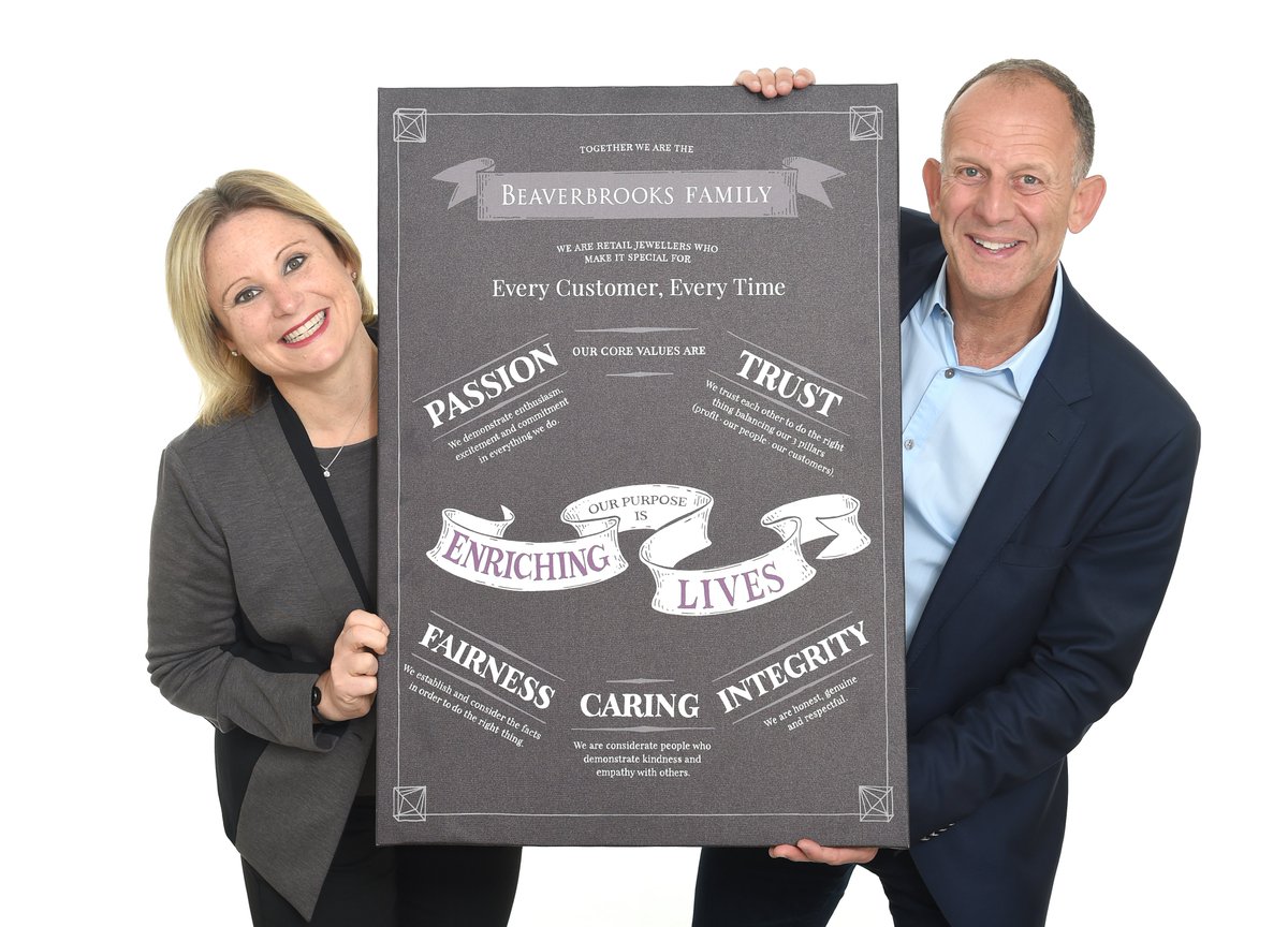 Beaverbrooks's tweet photo. It’s official…we’ve been named 10th Best Company to Work for in the @thesundaytimes @bestcompanies list! Our wonderful Chairman, Mark Adlestone and MD, Anna Blackburn, have also been recognised as UK’s Best Leaders! We're SO proud! 🏆#BestCompanies2019 https://t.co/WY3Vzax5Mg