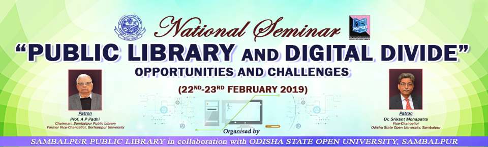 OsouOdisha's tweet image. Happening today.
National Seminar on Public Library and Digital Divide: opportunities and Challenges.
#OSOU