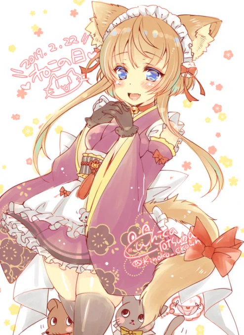 ねこの日なので、うちの猫の娘たまおらくがきストックのお気に入りを軽く色つけしました。今回はたまおのおともだちが3匹います、よかったら探してみてね#猫の日#にゃんにゃんにゃんの日 