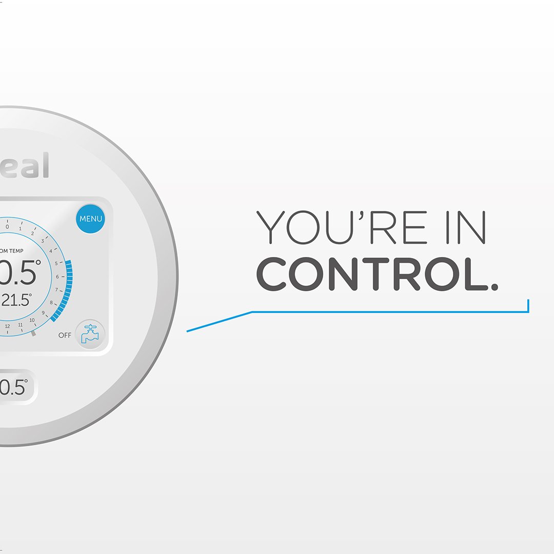 idealheating's tweet photo. #TouchConnect is the app-controlled thermostat from Ideal Boilers. This #Alexa compatible device offers total #heating comfort directly from your smartphone - https://t.co/8E2BAoiv77 https://t.co/0bGeRVNaPp
