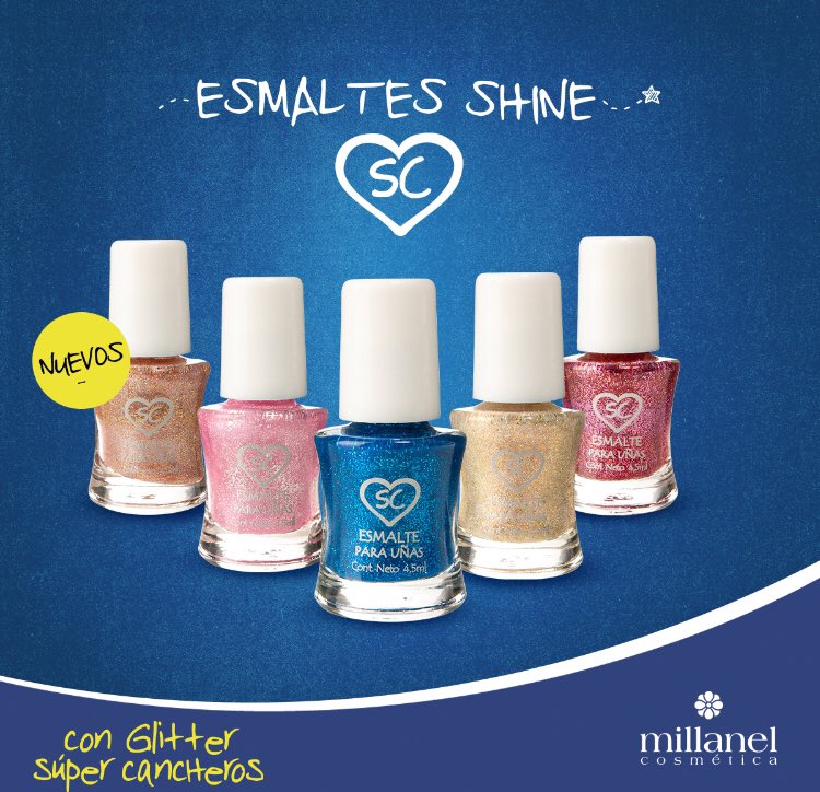 HORA DE BRILLAR ✨ 
Esmaltes shine 💅🏻
• increíbles destellos 
• fórmula súper cubritiva 
....
....
#millanel #shine #shinenails #nails #glittershinenails #brillar