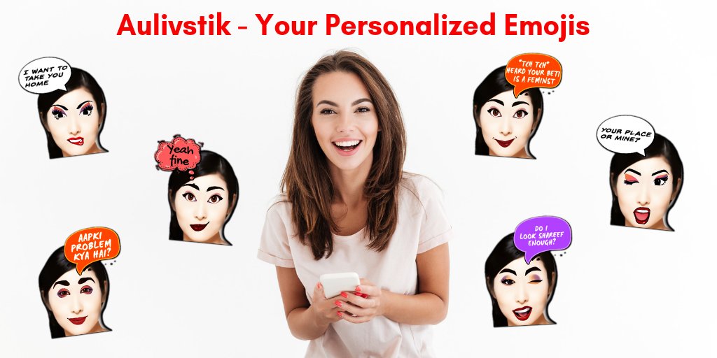 Auliv_Emojis's tweet photo. Personalize Your Emojis with Aulivstik. 
Your best selfie - 90 personalized emojis, instantly. 

Download the app on #Google Playstore for #Android - https://t.co/WvYYEPGZZ5 

Coming soon on #AppStore for #iOS users 

#emoji #emojis #personalization #messaging #Aulivstik https://t.co/LCe9r1Jtlo