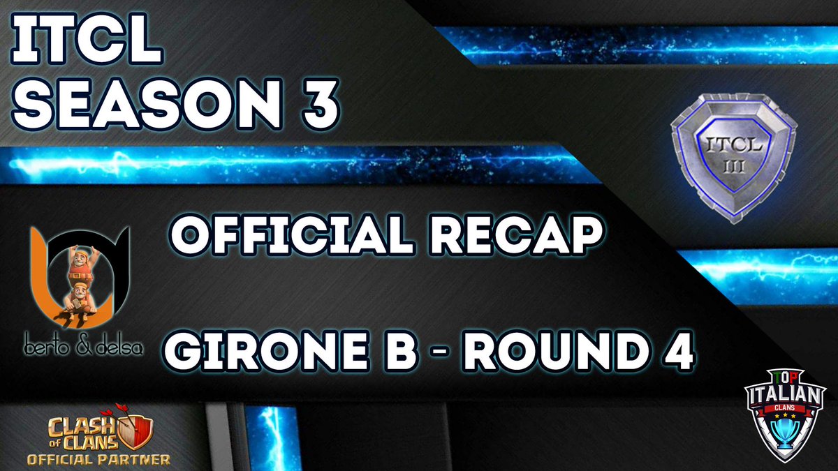 _GamersHouse's tweet photo. ITCL 3 - 4°Round - Girone B

war recap a cura di Berto! buona visione!

match disputati:
AMK Italian vs S.N.K. Corp
Italy League CN vs Only The Braves
Clan Destino vs TimeLost
Nuanda vs Active&amp;Donors

https://t.co/yGof0iTKGK

#clashofclans #TopItalianClans #ITCL3 https://t.co/I1AOq2htty