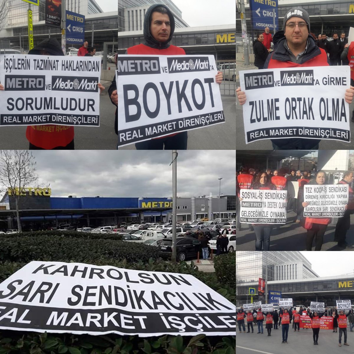 İşçi Düşmanı Metro, Media Markt Real İşçilerin haklarından sorumlusun 
#İşçiDüşmanıBOYKOTMetroMarket