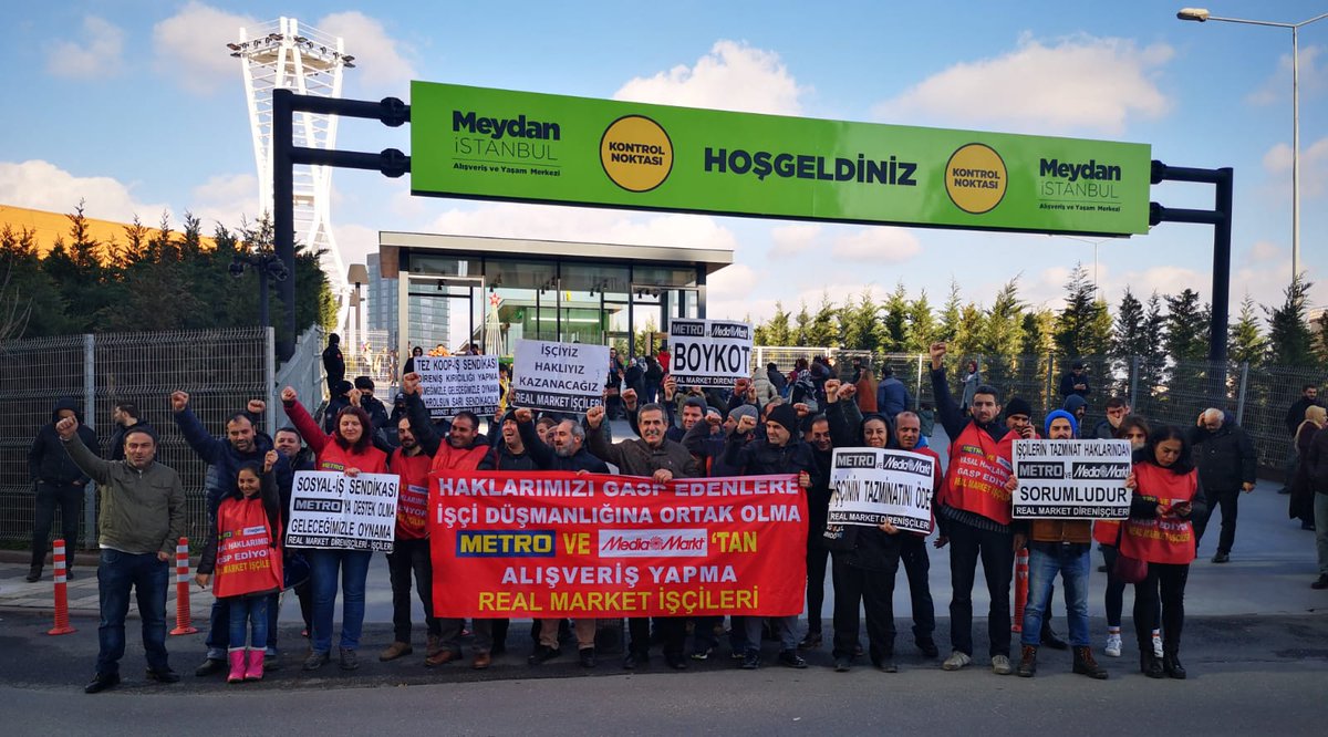 Metro marketten   alış veriş yapma zulme ortak olma 
Real işçilerinin direnişine destek ol
#isciDüşmaniBOYKOTMetroMarket