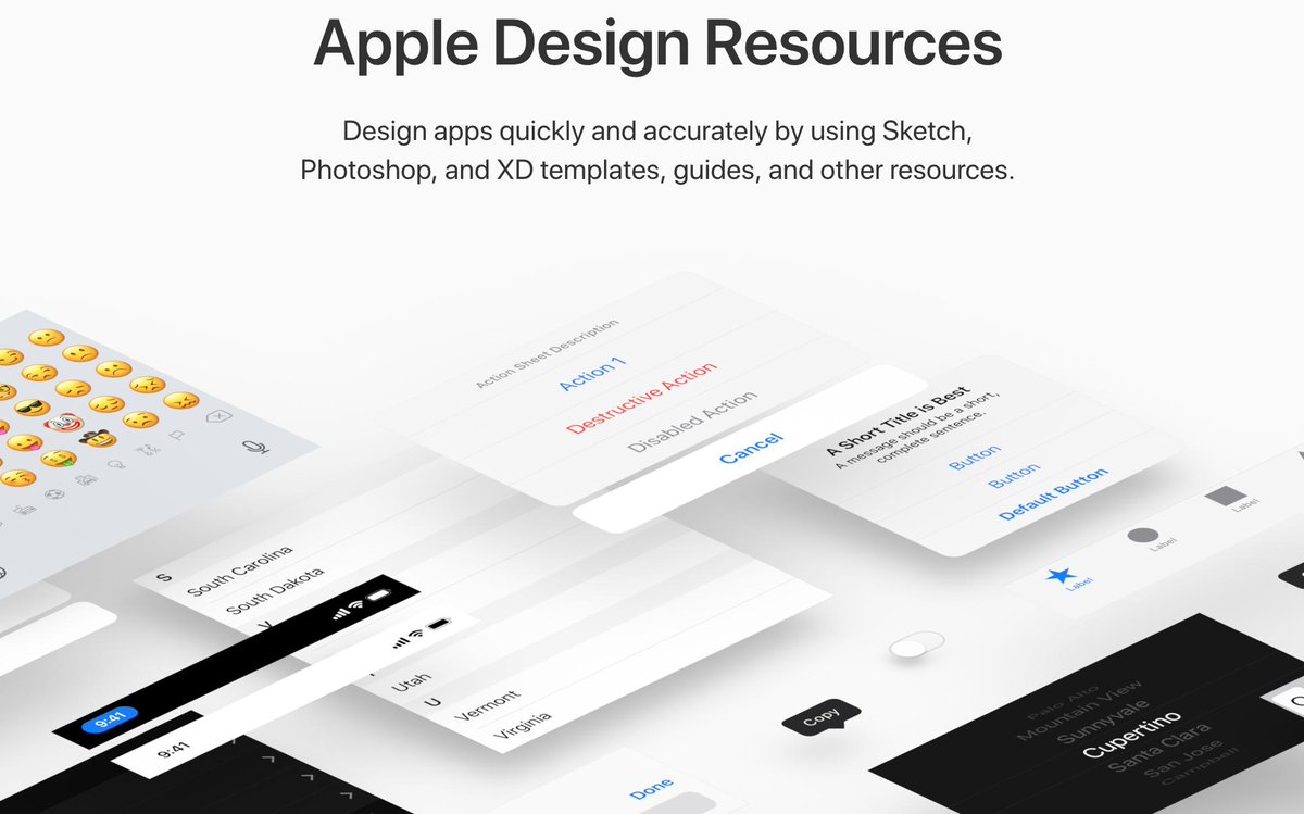 Abbas4khtar's tweet image. RT @laurentgallen: UI DESIGN - Apple vient de mettre à jours ses templates pour Adobe XD, Sketch &amp;amp; Photoshop incluant quelques nouveautés ➡︎ developer.apple.com/design/resourc…

#apple #appledesignresources #humaninterfaceguidelines #interface #uidesign #resour…