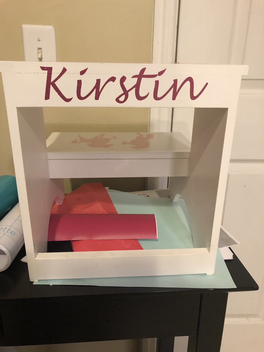 Tmoorewestover's tweet photo. It took me forever last night as I worked on some projects! Guess I’m a little rusty! But my daughters stool and her bag is so cute! I would like to add the guild princess to her bag! The software is a tough cookie! https://t.co/2TZ5EHP2ZW