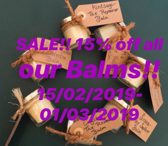 wiccatreecrafts's tweet image. All our Balms are #vegan and #creultyfree and until the 1st of March you can get 15% off all of our Balms!  etsy.com/shop/wiccatree… #witch #witchcraft #etsy #etsyseller #etsyshop #handmade #handmadebathproducts #magick #bath #bathmagick #ritualbath #wicca #wiccan 🛀🏻🔮🌙