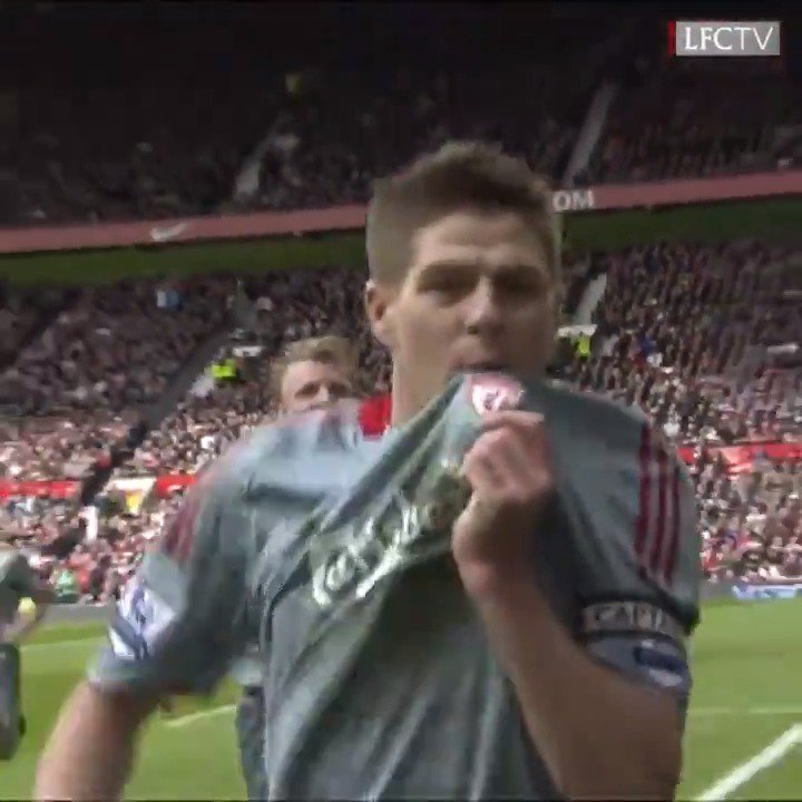 Steven Gerrard happy birthday legend boss game Manchester United v Liverpool YNWA 
