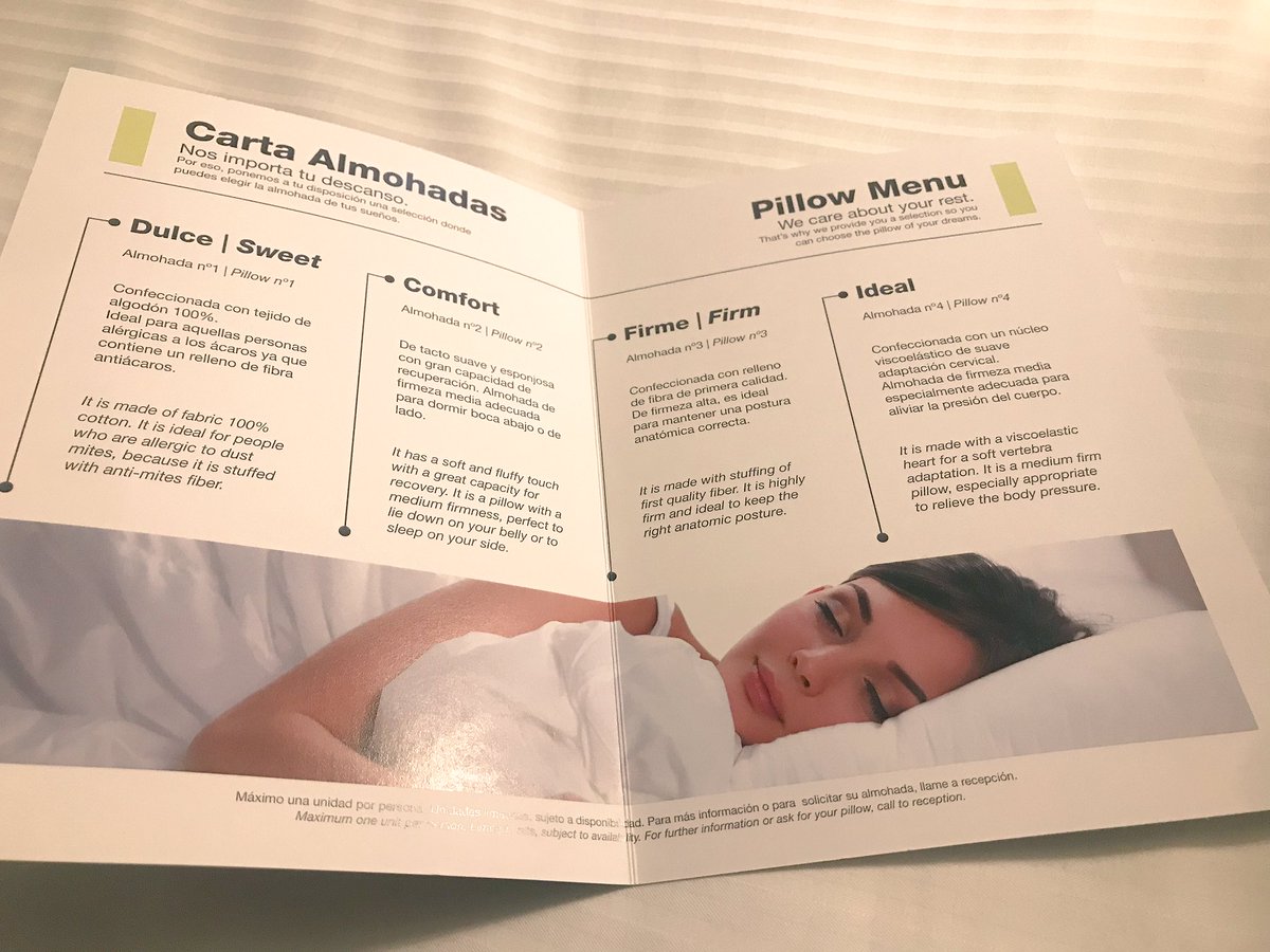 BohoTravel's tweet photo. Si hay algo que me encanta de un #hotel es la carta de almohadas! #pillowmenu 🙌🏻 @sercotelhoteles #hoteleuropa #sansebastian #donostia #travelexperience #travellers #viajeros #viajaresvivir https://t.co/twcQADtI2s