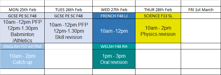Afontaf11's tweet photo. changes to the Half Term Revision https://t.co/8gIaHFKZNI
