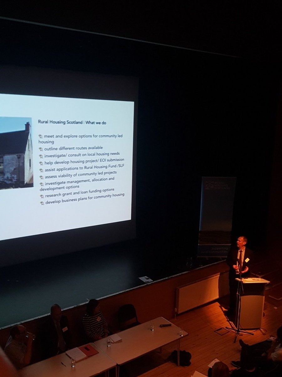 swmull_iona's tweet image. Derek Logie explaining the role of @RuralHousingSco Instilling confidence is something they do well and is vital for rural communities #RuralSolutions