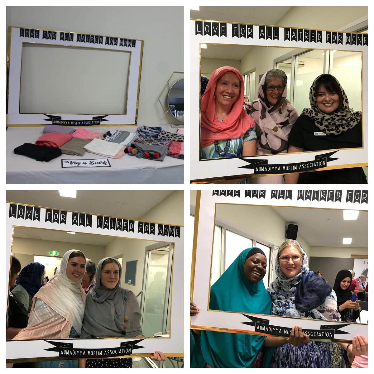 ahmadiyya_bne's tweet photo. #AhmadiyyaMuslimsWomenAuxiliaryBrisbane held a successful #InterfaithSymposium on the theme #WomensRightsInMyFaith. Thanks to  #Judaism #Buddhism #Sikhism #Christianity &amp; #Islam faith speakers along with @QLDPolice #TryAScarf was well received #Muslims4Peace #Love4AllHatred4None https://t.co/k2I9vXjzB8