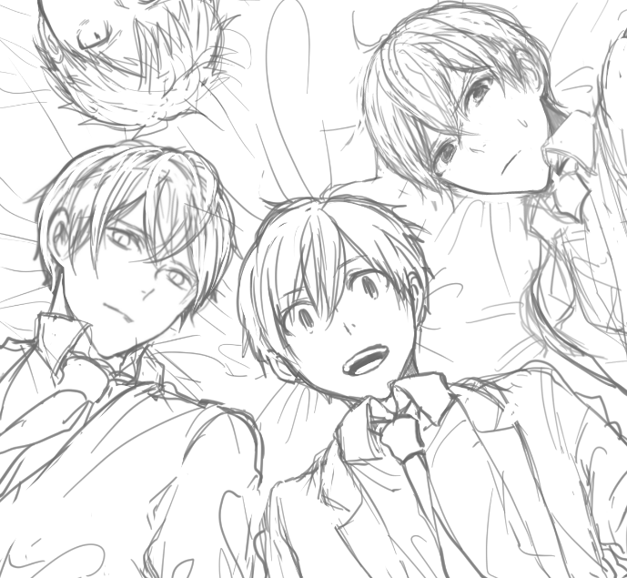 かっちり塗るときは線画ちゃんと描かないといけないんでもうちょっと真面目に下書き描くけど基本全てが雑なんだよね、悪い癖😭 