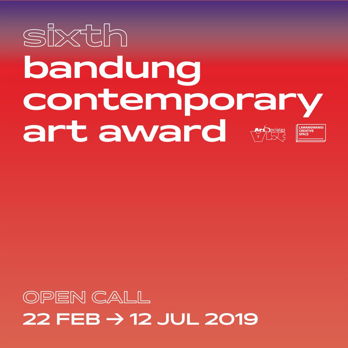 ba__caa's tweet photo. -CALLING ALL INDONESIAN YOUNG ARTISTS- 
6th BaCAA Open Call: 22 February-12 July 2019

#artsociates #artsociatesindonesia #BaCAA #BaCAAassemblage #lawangwangi #bacaa6 #beyondexploration #contemporaryartaward https://t.co/11UmE7qgGF