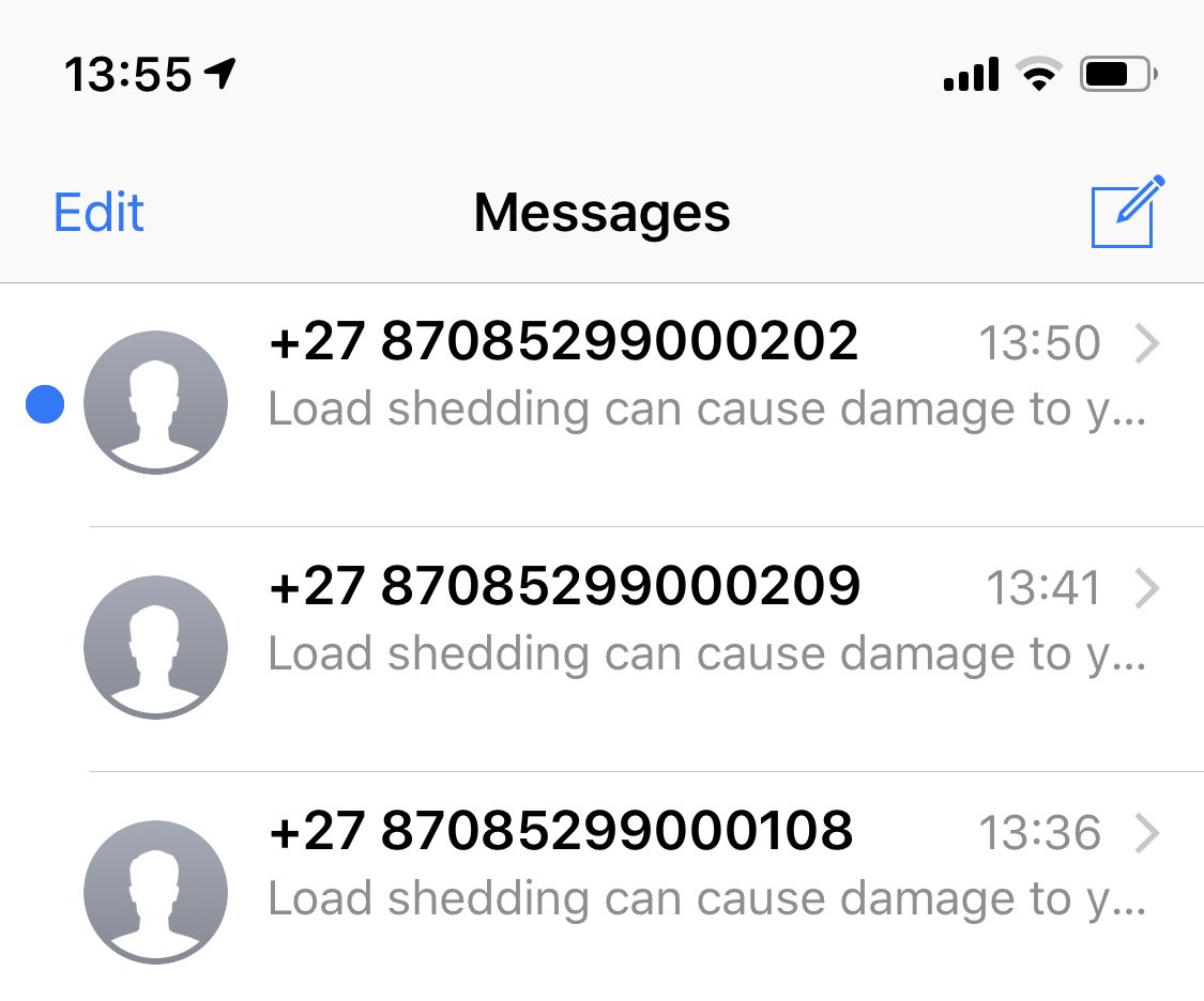 pblkimg's tweet photo. And so #standardbankza continues. A week after the fact and 11 sms later. Clever campaign if you really want to annoy your customers. https://t.co/KesgRzfjQE