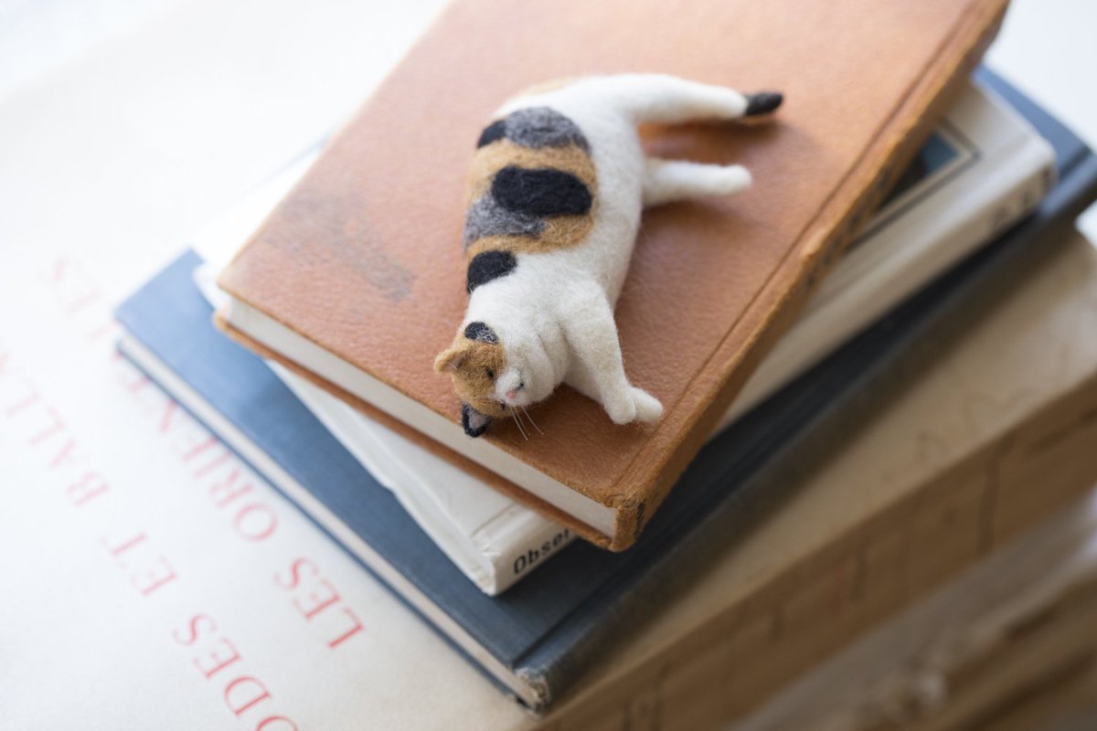 Yucoco Cafe 羊毛フェルトでつくるほっこり動物とおうちカフェ におでぶ三毛の作り方が掲載されています 猫の日 ネコの日 T Co Xjgqnwfexy