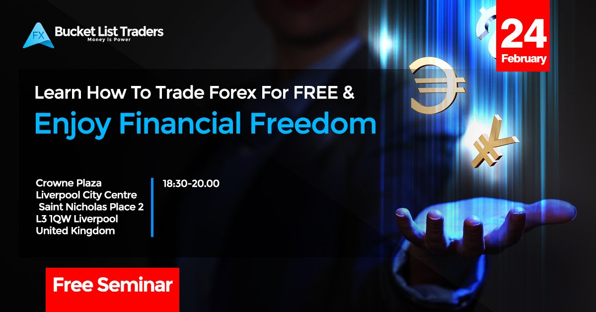 BucketListTrade's tweet photo. Learn to trade Forex in Bucket List Traders' FREE seminar! Our professional team of experts will help you to gain financial success! Join & put it on autopilot! LIMITED SPACES AVAILABLE! BOOK NOW: https://t.co/UeU1awdipS
#BucketListTraders #ForexTrading #ForeignExchange https://t.co/l9ZY9AdpSP