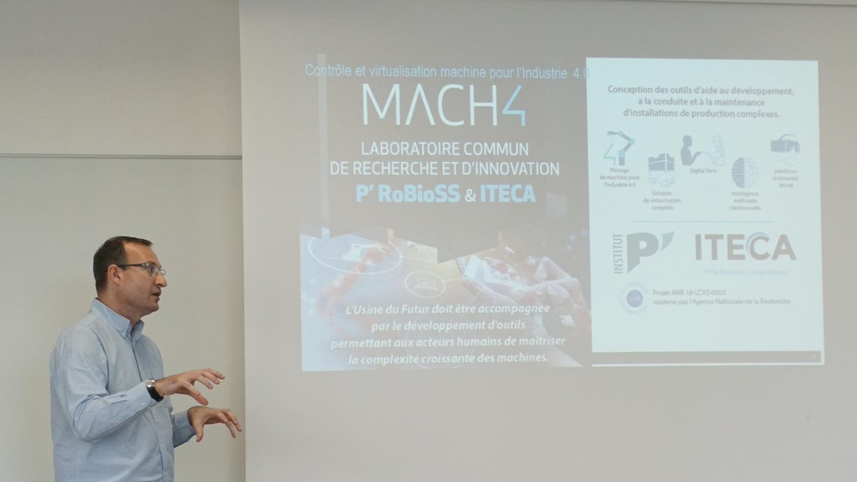 AQ_Robotics's tweet image. Manipulation &amp;amp; #robotiquecollaborative et ouverte, quels enjeux ? l&apos;IA comme outil ? JP Gazeau, IR CNRS PPRIME
Qd visualisation 3D et #IA s&apos;associent pour assister l&apos;humain Y. Assouline ITECA
Labo Mach4 : Robotique, RV, RA et IA au service de l&apos;#usinedufutur, A. Favareille, ITECA