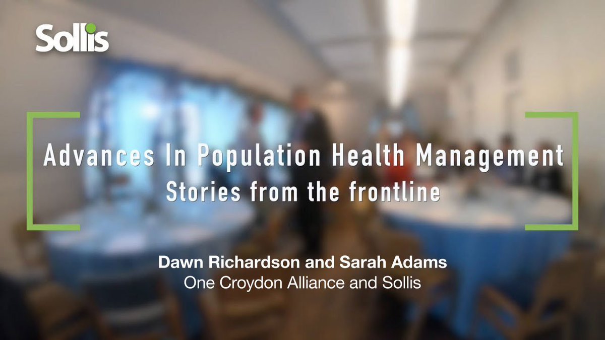 At our Population Health Management workshop, Dawn Richardson talks us through developing a locality based care model across the Croydon alliance, achieved by aligning primary care homes and the Integrated Community Network. youtu.be/k6YsVwfhXtg #PopulationHealth