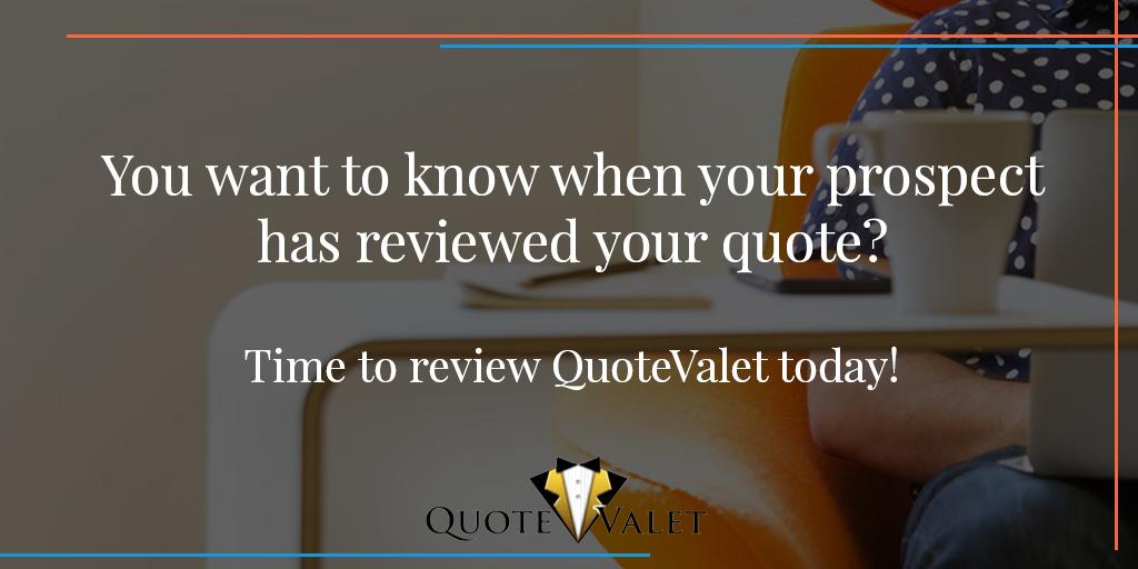ITMicroscope's tweet image. Find out when your prospect has reviewed your quote with QuoteValet.

Download the free trial now! 
qoo.ly/vkknh

#ITMicroscope #QuoteWerks #GoGlobalForWindows #Software #Computing