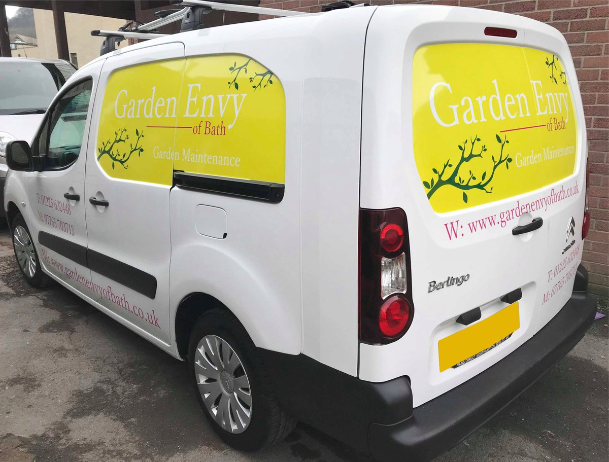 BathSigns's tweet photo. We've had a busy couple of months #signwritting vehicles, here's a selection of our work including 2 transits for Lumini Drylining & new #vinyl graphics for Garden Envy, KA Scaffolding & Vi-Lets. Get in touch today to see how we can make your vehicle stand out from the crowd! https://t.co/PySkQLsje7